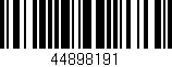 Código de barras (EAN, GTIN, SKU, ISBN): '44898191'