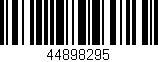 Código de barras (EAN, GTIN, SKU, ISBN): '44898295'