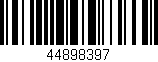 Código de barras (EAN, GTIN, SKU, ISBN): '44898397'