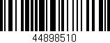 Código de barras (EAN, GTIN, SKU, ISBN): '44898510'
