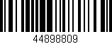 Código de barras (EAN, GTIN, SKU, ISBN): '44898809'