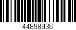Código de barras (EAN, GTIN, SKU, ISBN): '44898936'