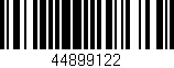 Código de barras (EAN, GTIN, SKU, ISBN): '44899122'