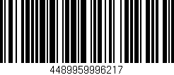 Código de barras (EAN, GTIN, SKU, ISBN): '4489959996217'