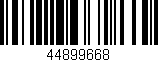 Código de barras (EAN, GTIN, SKU, ISBN): '44899668'