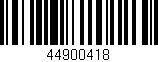 Código de barras (EAN, GTIN, SKU, ISBN): '44900418'