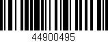Código de barras (EAN, GTIN, SKU, ISBN): '44900495'