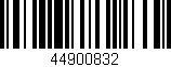Código de barras (EAN, GTIN, SKU, ISBN): '44900832'