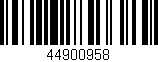 Código de barras (EAN, GTIN, SKU, ISBN): '44900958'