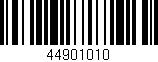 Código de barras (EAN, GTIN, SKU, ISBN): '44901010'