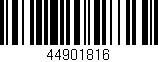 Código de barras (EAN, GTIN, SKU, ISBN): '44901816'