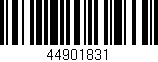 Código de barras (EAN, GTIN, SKU, ISBN): '44901831'