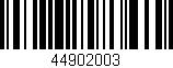Código de barras (EAN, GTIN, SKU, ISBN): '44902003'