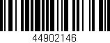 Código de barras (EAN, GTIN, SKU, ISBN): '44902146'