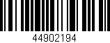 Código de barras (EAN, GTIN, SKU, ISBN): '44902194'