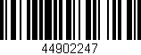 Código de barras (EAN, GTIN, SKU, ISBN): '44902247'