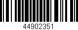 Código de barras (EAN, GTIN, SKU, ISBN): '44902351'