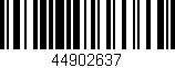 Código de barras (EAN, GTIN, SKU, ISBN): '44902637'