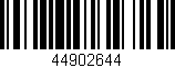 Código de barras (EAN, GTIN, SKU, ISBN): '44902644'