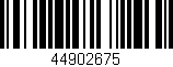 Código de barras (EAN, GTIN, SKU, ISBN): '44902675'