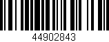 Código de barras (EAN, GTIN, SKU, ISBN): '44902843'