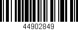 Código de barras (EAN, GTIN, SKU, ISBN): '44902849'