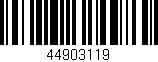 Código de barras (EAN, GTIN, SKU, ISBN): '44903119'
