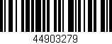 Código de barras (EAN, GTIN, SKU, ISBN): '44903279'