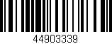 Código de barras (EAN, GTIN, SKU, ISBN): '44903339'