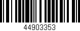 Código de barras (EAN, GTIN, SKU, ISBN): '44903353'