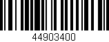 Código de barras (EAN, GTIN, SKU, ISBN): '44903400'