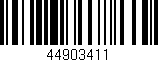 Código de barras (EAN, GTIN, SKU, ISBN): '44903411'
