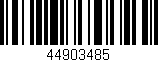 Código de barras (EAN, GTIN, SKU, ISBN): '44903485'