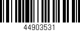 Código de barras (EAN, GTIN, SKU, ISBN): '44903531'