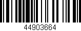 Código de barras (EAN, GTIN, SKU, ISBN): '44903664'