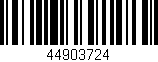 Código de barras (EAN, GTIN, SKU, ISBN): '44903724'
