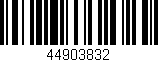 Código de barras (EAN, GTIN, SKU, ISBN): '44903832'
