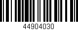 Código de barras (EAN, GTIN, SKU, ISBN): '44904030'