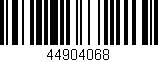 Código de barras (EAN, GTIN, SKU, ISBN): '44904068'