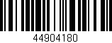 Código de barras (EAN, GTIN, SKU, ISBN): '44904180'