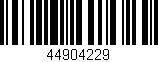 Código de barras (EAN, GTIN, SKU, ISBN): '44904229'
