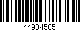Código de barras (EAN, GTIN, SKU, ISBN): '44904505'