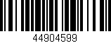 Código de barras (EAN, GTIN, SKU, ISBN): '44904599'