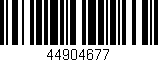 Código de barras (EAN, GTIN, SKU, ISBN): '44904677'