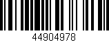 Código de barras (EAN, GTIN, SKU, ISBN): '44904978'