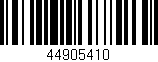Código de barras (EAN, GTIN, SKU, ISBN): '44905410'