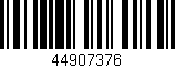 Código de barras (EAN, GTIN, SKU, ISBN): '44907376'