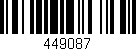 Código de barras (EAN, GTIN, SKU, ISBN): '449087'