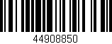 Código de barras (EAN, GTIN, SKU, ISBN): '44908850'