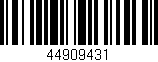 Código de barras (EAN, GTIN, SKU, ISBN): '44909431'